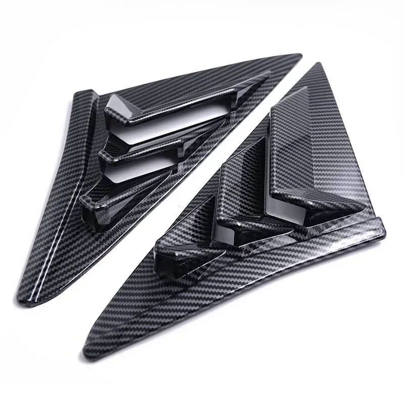 For Honda Civic Type R Hatchback 2016-2020 Rear Quarter Panel Window Louvers Side Vent Cover Quarter Sun Shades Car Accessories