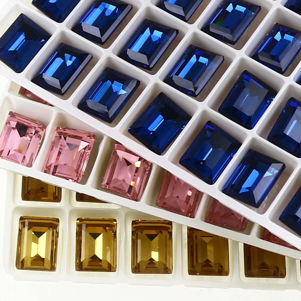 

Rectangle K9 Crystal Pointback Stones, Fancy Strass Glass, Rhinestone Glitter, Loose Diamonds, Clothing Accessories, Jewelry