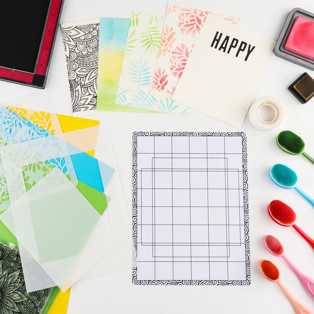 2 шт. Низкая палочка и коврик для штампов 6,5X8,5 дюйма для хранения проекта на месте, палочка для смешивания штампов, инструмент для смешивания чернил Buddy Low Stcik Mat