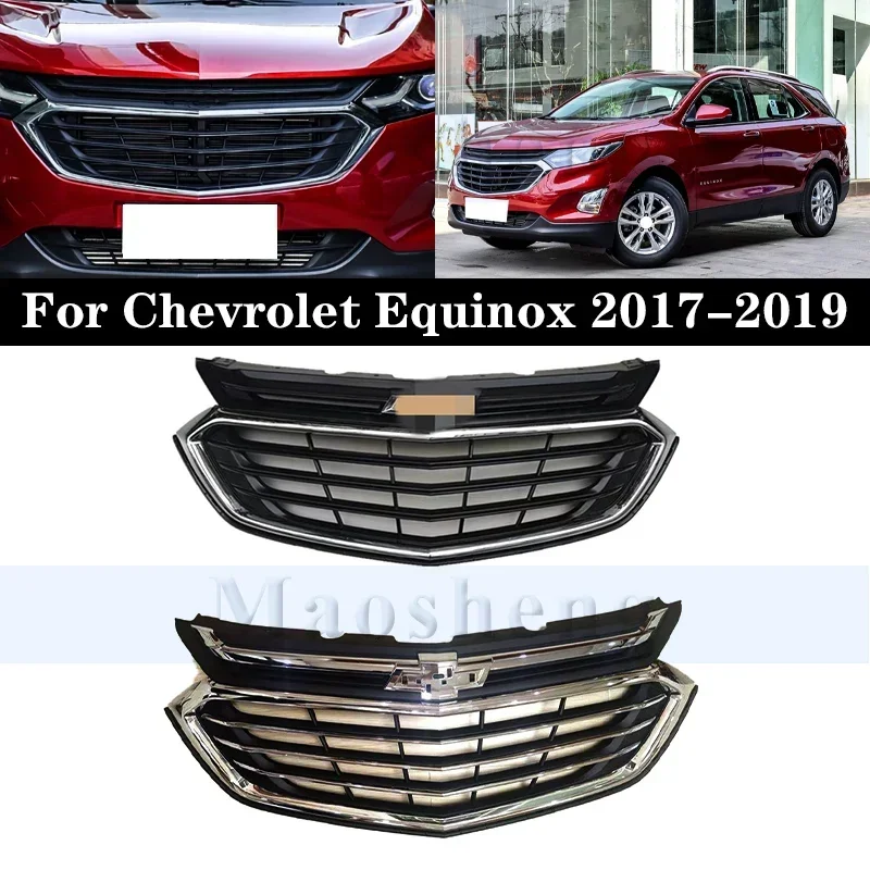 

Решетчатая маска для переднего бампера для Chevrolet Equinox 2017-2019, хромированная решетка радиатора, средние сетчатые гоночные решетки