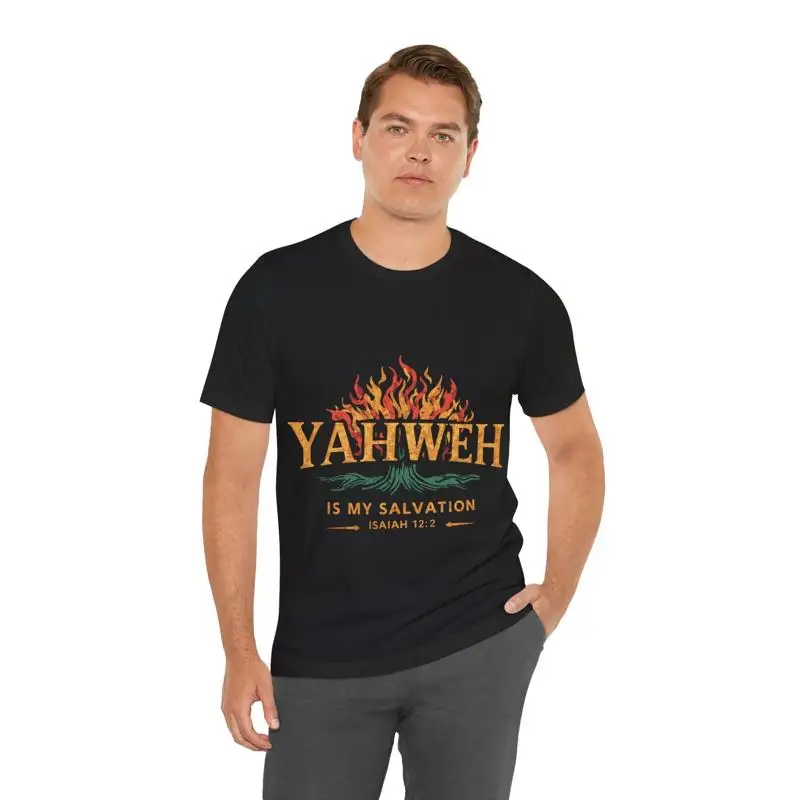 Yahweh est ma salvation brûlant Bush Isaiah T-Shirt