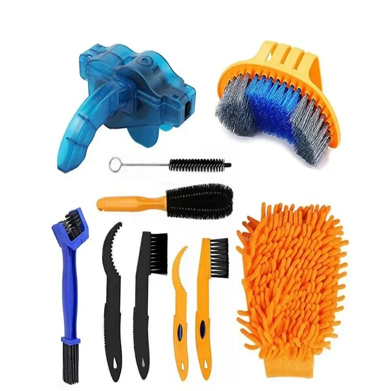 Bicycle Chain Washer Set Chain Box Cleaner Mountain Bike Accessories Maintenance Tool Kit Cleaning Large Brush Repair Tools