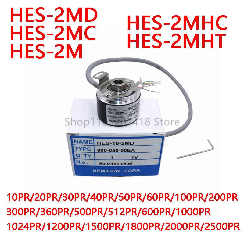 Rotary encoder HES -10-2MHT HES-20-2MHC 2MD 2MC 2M 1000PR 1024PR 3600PR 2500PR 2048PR New Original Incremental Encoder