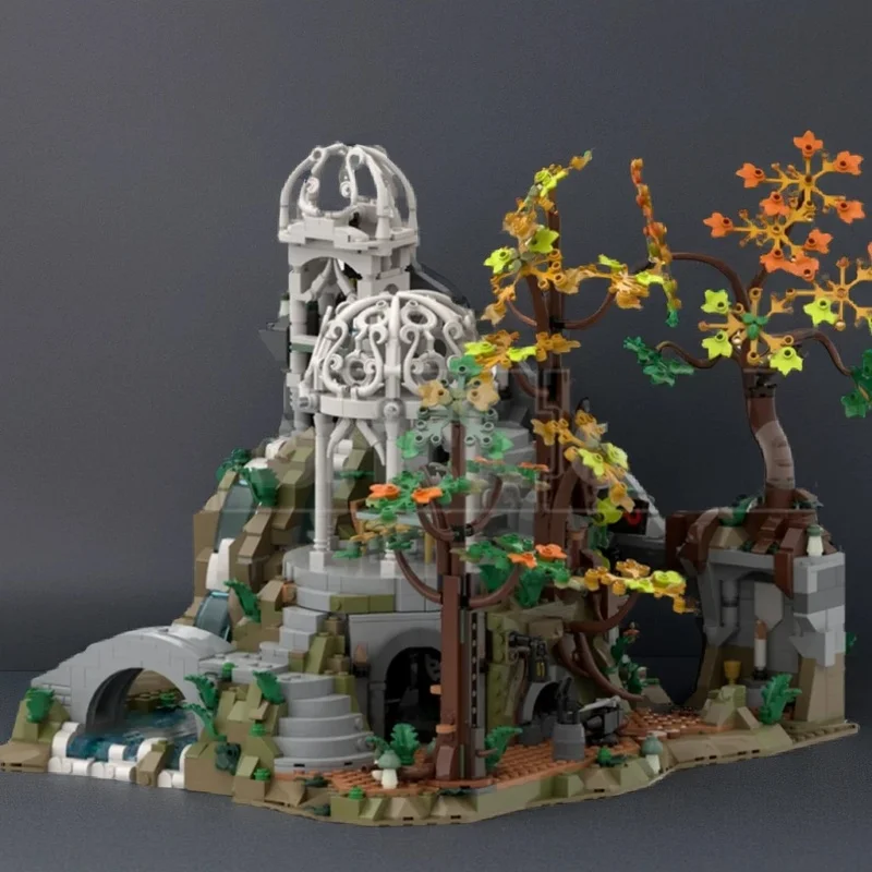 1707pcs MOC The Hobbit And Lord Of The Rings The Rings Rivendell - Segment 3 Addon 1 Model Building Blocks Christmas Gift Toys