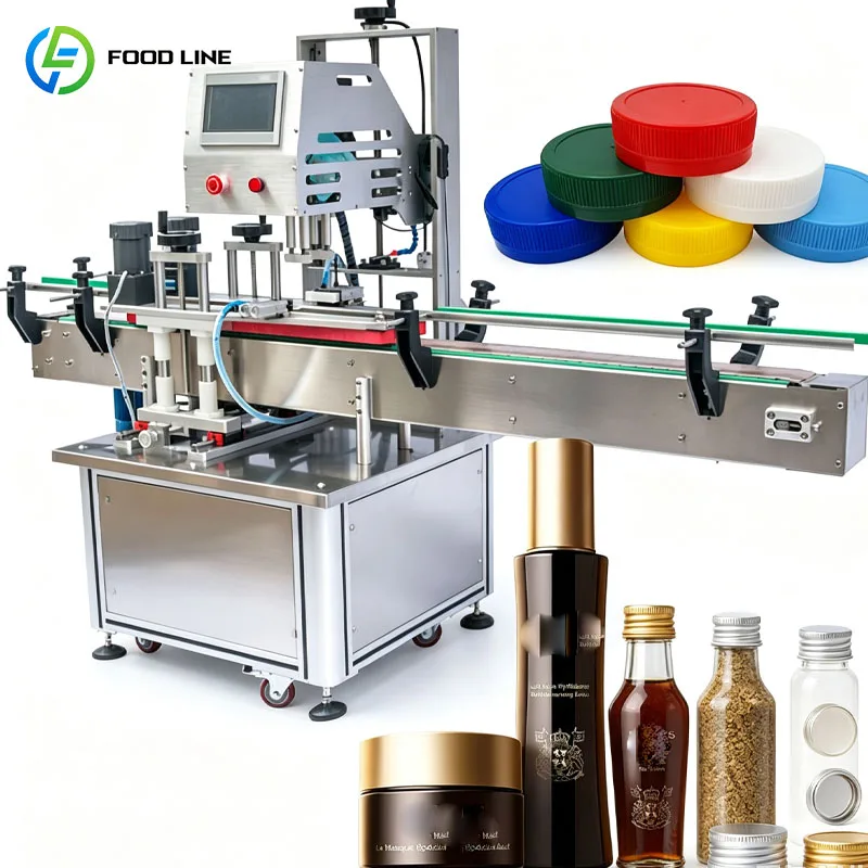 Automatic Bottle Capper Machine Screw Sealing Equipment For Food Beverage Bottles Customized