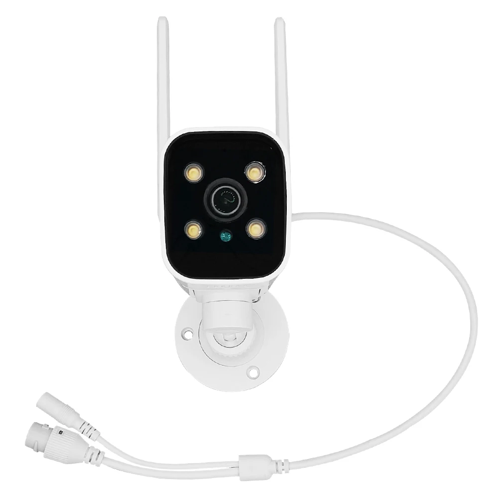 Topodom 2MP/4MP WiFi TF Card Voice Intercom Humanoid Tracking Infrared Floodlight Camhipro NVR Support Pan Tilt Bullet IP Camera