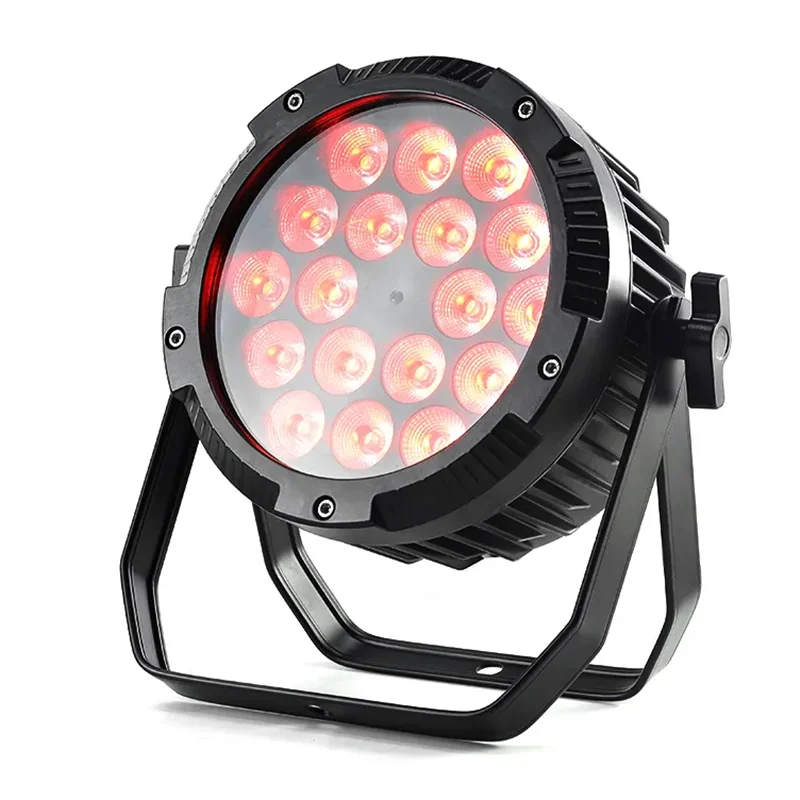 18x18W Outdoor Waterproof LED Par light RGBWA+UV 6In1 LED Par Light outdoor dmx512 Control KTV Disco Bar Club Party Stage Light