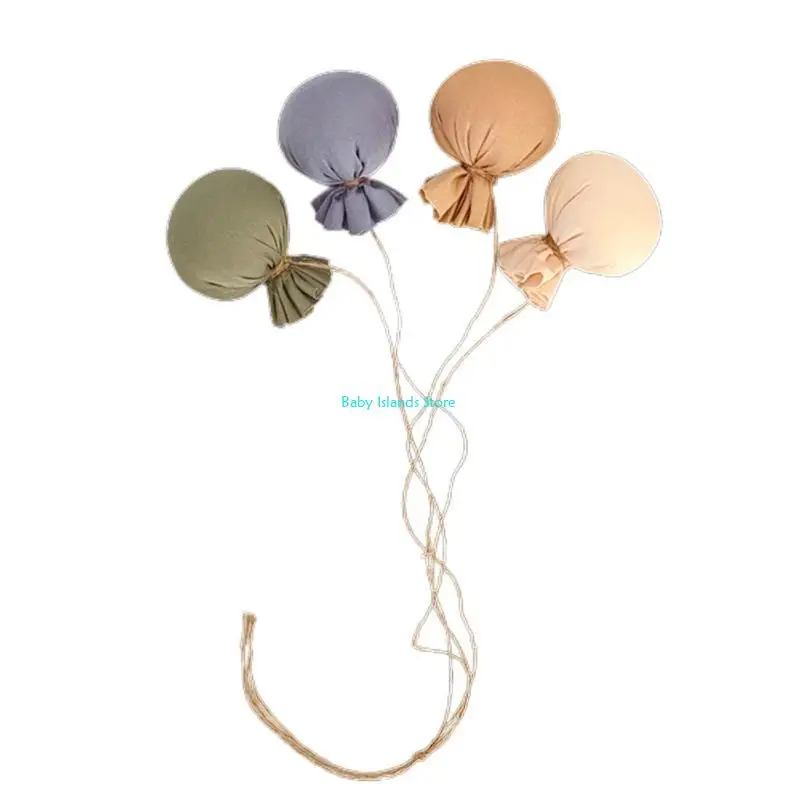 مجموعة بالونات ملونة لحديثي الولادة K92D ملحقات خلفية لالتقاط الصور الفوتوغرافية للأطفال