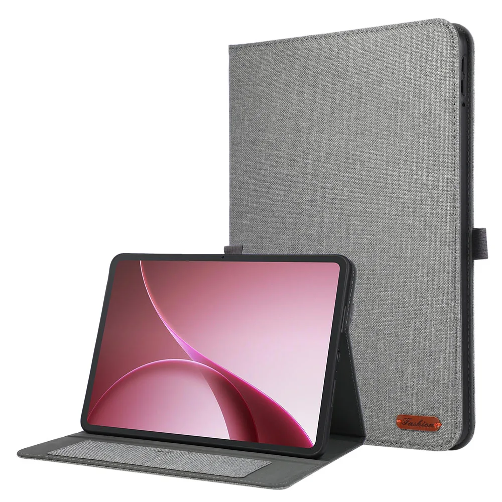 Soft Fabric Flip Stand Case for OPPO Air 5 12.1 Inch Tablet Shell Cover with Stand Function