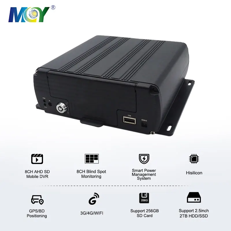 MCY 8CH HDD MDVR AHD اختياري GPS 3G 4G GPS Wifi Mobile DVR مدرسة حافلة شاحنة مركبة DVR