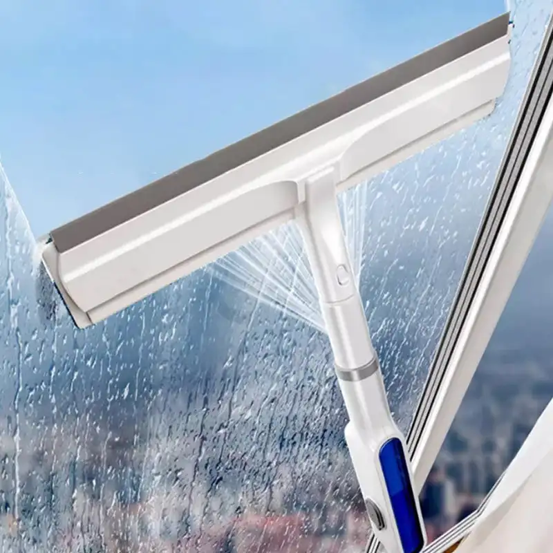 Double-Sided Spray Expansion Window Cleaner Spray Window Cleaner 2 In 1 Window Squeegee With Spray Bottle Window Cleaning