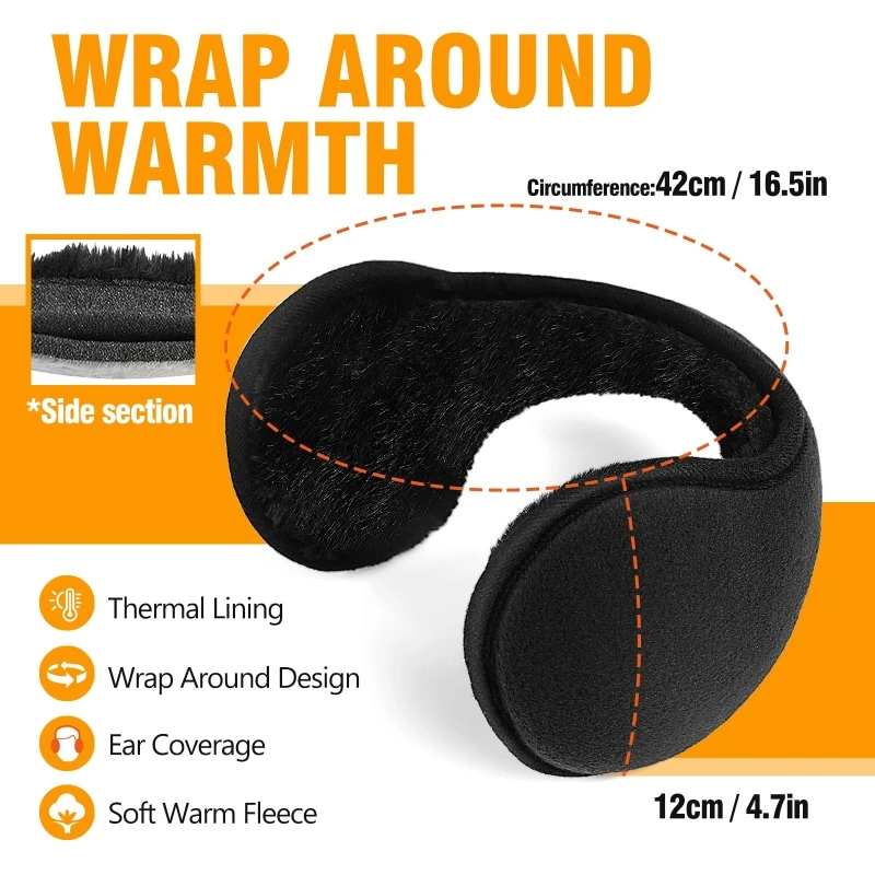 Windproof Earmuffs Men Women\'s Ear Hot Protector Thicken Winter Warm Comfortable Earmuff Outdoor Cycling Warmer Soft Ear Muff