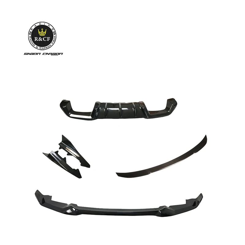 CS Style Carbon Fiber  Body Kit Front Bumper Lip Spoiler Side Splitter Diffuser Spoiler for BMW M2C F87