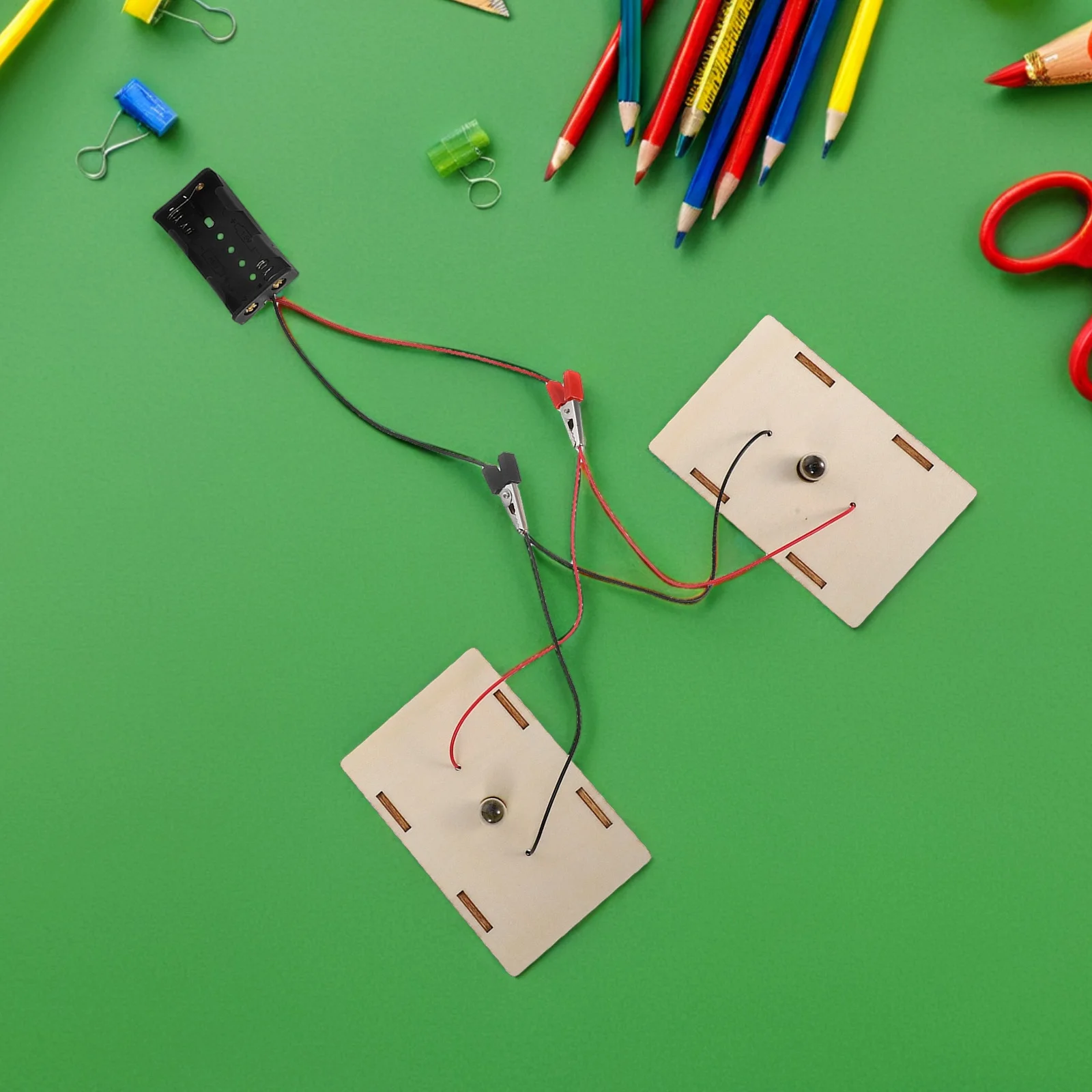 1Set Kids Science Kit Elektrisch Circuit Educatief Hulpmiddel Stem Gericht Veilig Duurzaam Natuurkunde Experimenten Interactief Leren