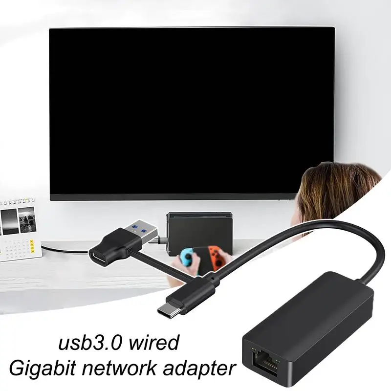 Гигабитный сетевой адаптер для ноутбука, проводная сетевая карта USB3.0, защита от драйверов, внешний гигабитный веб-кабель, конвертер, сотовые телефоны