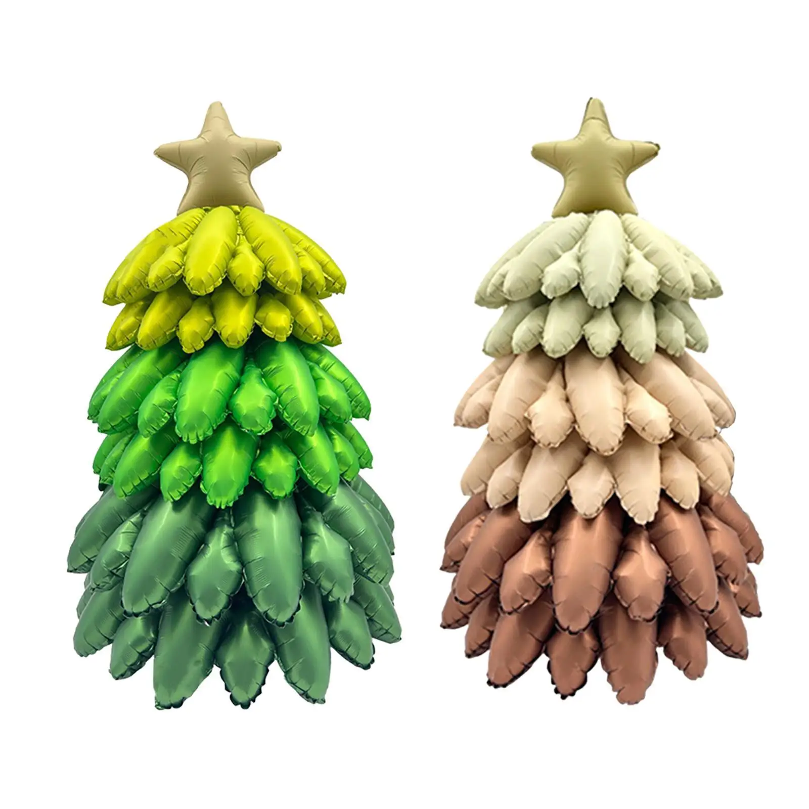 Inflatable Christmas Tree Balloon Photo Prop, Self Standing Christmas Tree Foil Balloons, Party Christmas Decoration