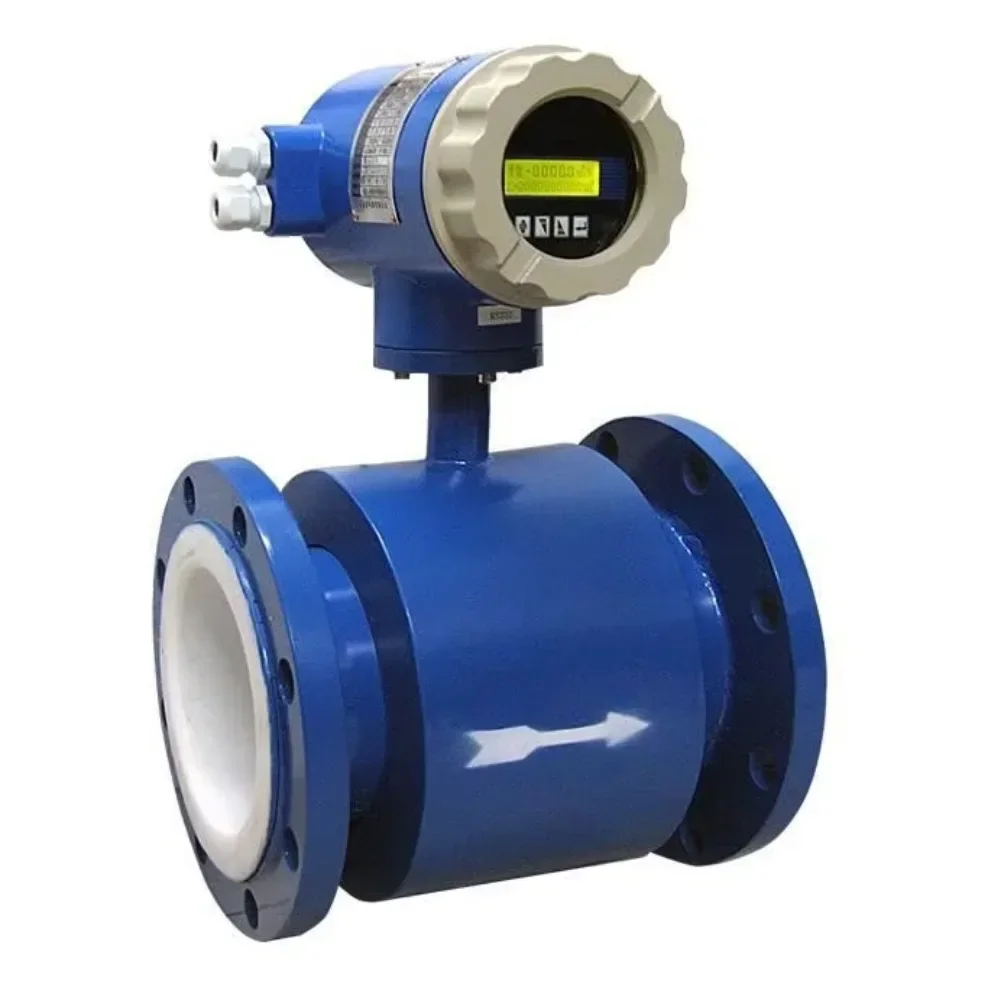 

DN10mm-2000 Flange digital flow meter conducting liquid and slurry Integral Type Electromagnetic Flowmeter