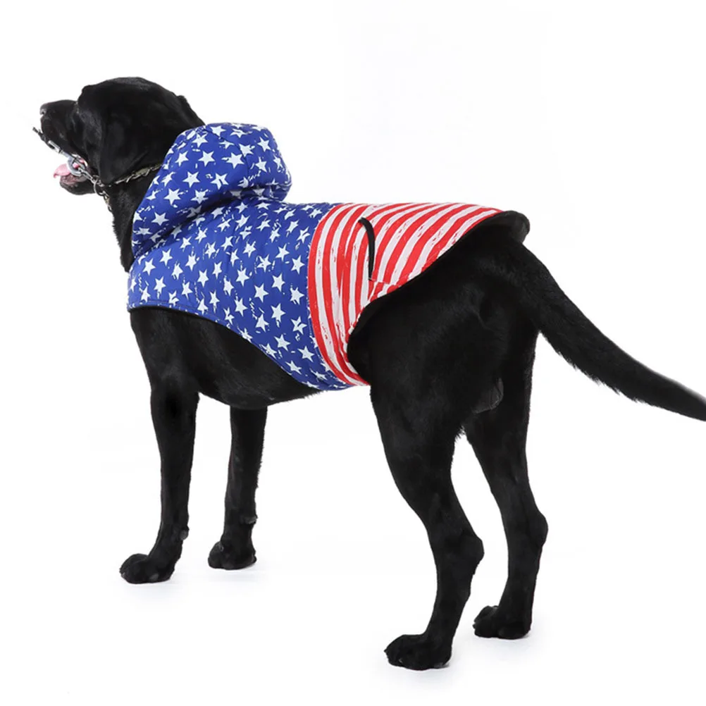 

Big Dog Clothes Polyester Pet Costume Decorative Winter Dog Coat Comfortable Hoodie Outdoor Pet Accessory Winter Accessory