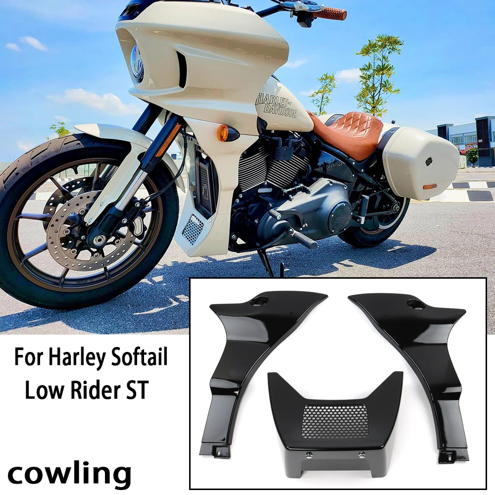 NOWY 2022-2024 DLA Harley Softail Low Rider ST i FXLRST Akcesoria motocyklowe Czarna osłona spoilera owiewki