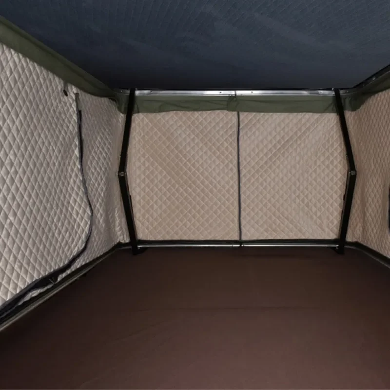 Roof tent outdoor fully automatic hydraulic lifting straight support