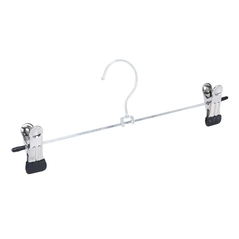 120 PCS Skirt Hangers With Clips, Pants Hanger Metal Pant Hangers Space Saving For Pants Skirts Clothes