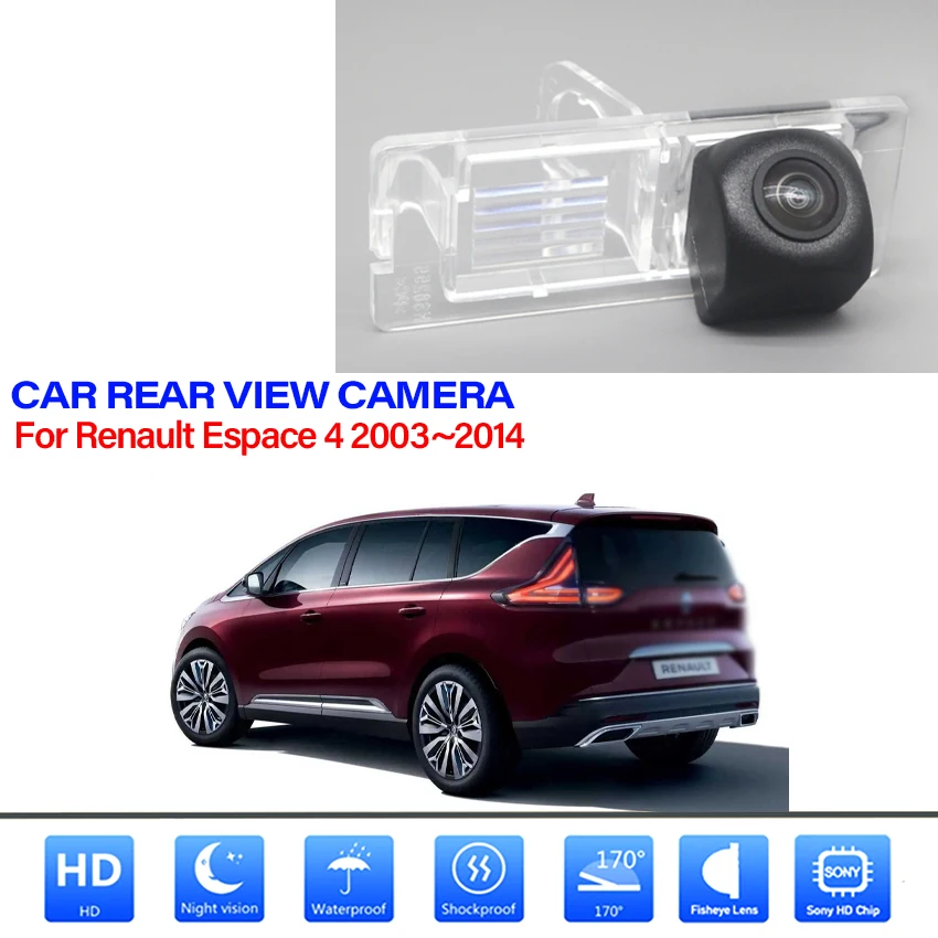 

Rear View Camera For Renault Espace 4 2003~2012 2013 2014 CCD Night Vision Parking Reverse camera Waterproof high quality RCA