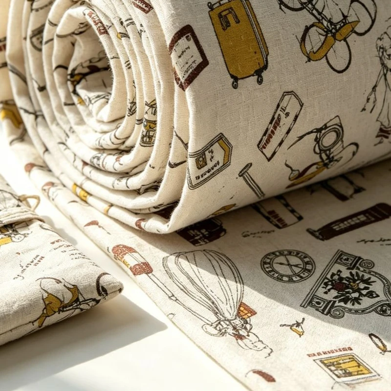 Mixed‑Blend Fabric with Girl Print Pattern Sewing Textile for Curtains, Tablecloths & Decorative Pillows DIY Craft Material view 6