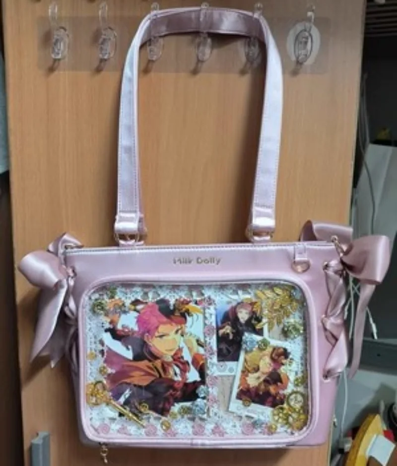 Ita Bag New Elegant Satin Underarm Bags Girls Sweet Ribbons Bow Shoulder Bag Popular Trendy Handbag Transparent Сумка Bolsa