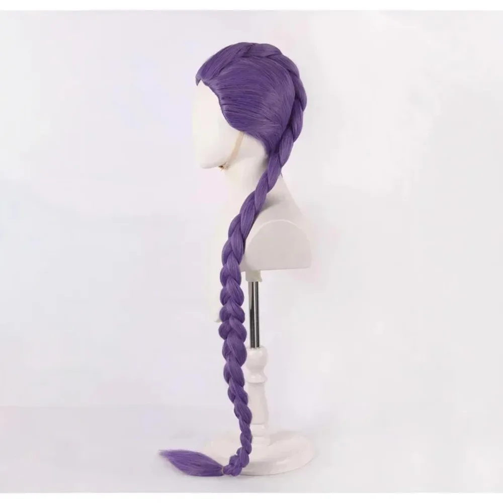 جديد النساء الرجال شيطان الصيادين تأثيري الباروكات أنيمي رومي ميرا زوي زي الباروكات الأرجواني الضفائر الاطفال اكسسوارات الدعامة شعر مستعار رومي