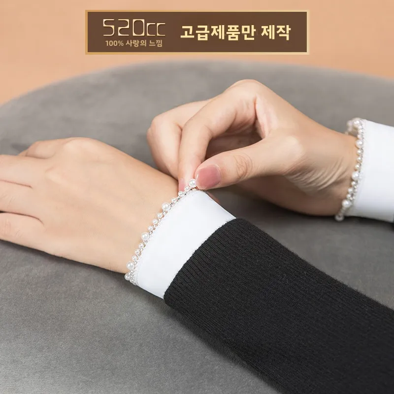 エレホワイトパールトリムボタンアップフェイクスウェット女性用多用途秋冬セーター装飾スウェット口カバー