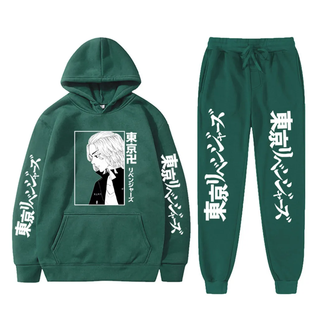 Anime Tokyo Revengers Hoodie Sets Women's Sets Tracksuit +pant Two Piece Tokyo Revengers Hoodies Men Sweatshirt Suit