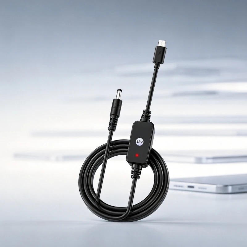  USB C to DC5.5X2.1Mm Power Cable with Male-to-Male Connector for Routers