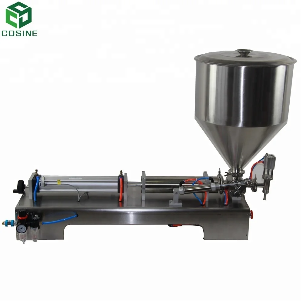 

COSINE stainless steel semi automatic liquid bread cream paste filling machine