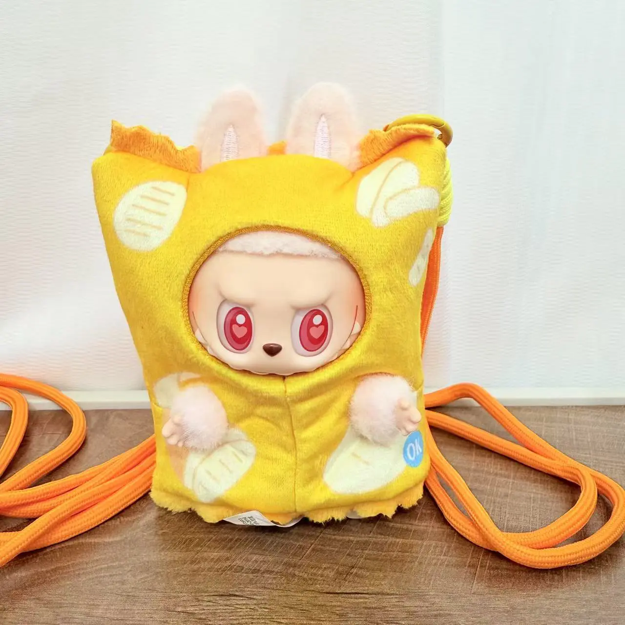 

10-17 см Kawaii Labubu, аксессуары для одежды, милая сумка для картофельных чипсов, плюшевая кукла, одежда для девочек, подарки, аниме, игровая периферия