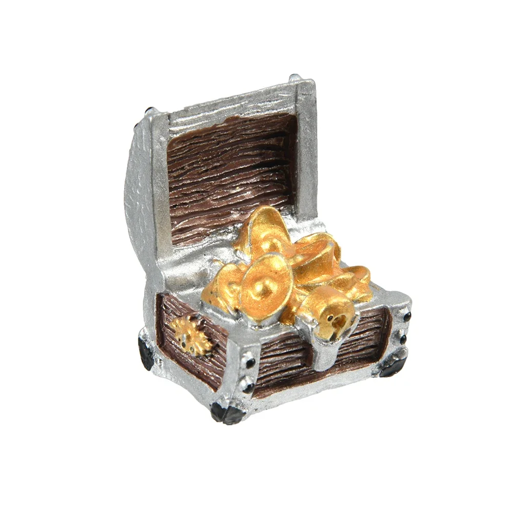 Scatola del tesoro Antico creativo acquario acquario decorazione paesaggio pirata monete d'oro ornamenti in resina