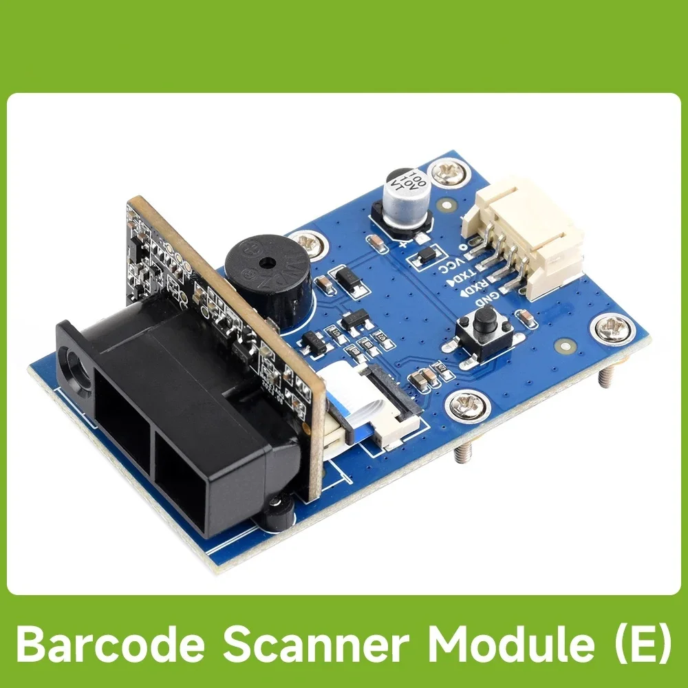 Waveshare 2D Codes Scanner Module (E), Barcode/2D Code Scanner Module, Supports Metal DPM Code Recognition, for Multiple Barcode