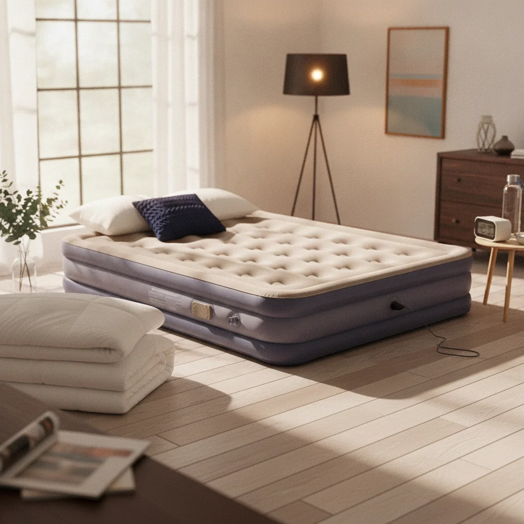 Automatic Air Mattress Portable Self Inflating Air Bed Self Inflating Sleeping Pad Lightweight Inflatable Camping Pad for Home