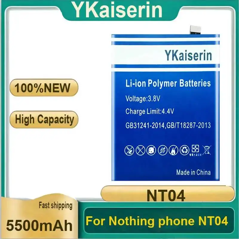 

Высокопроизводительный портативный аккумулятор для мобильного телефона Nothing Phone NT04, 5500 мАч, с гарантией и кодом отслеживания