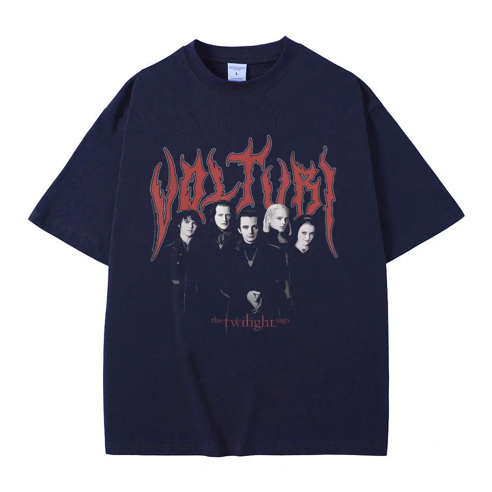 فيلم الشفق ساغا المعادن الثقيلة الجرافيك تي شيرت مصاص دماء روبرت باتينسون إدوارد تي شيرت الرجال النساء القوطية القطن خمر تي شيرت #3