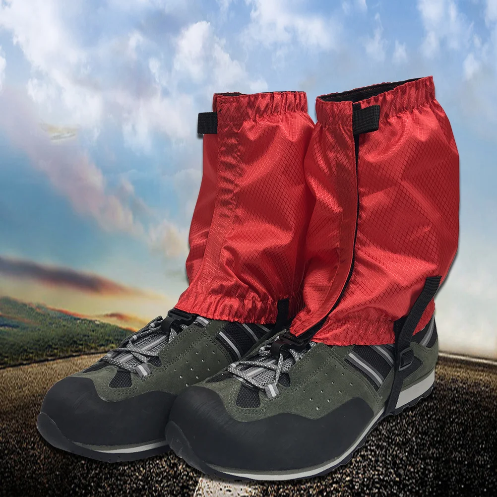 Trekking Feet Hiking Gaiter Tourist Shoe Covers Gaiters Snake Waterproof Mountain Leggings Hunting Snow Boots (Black)