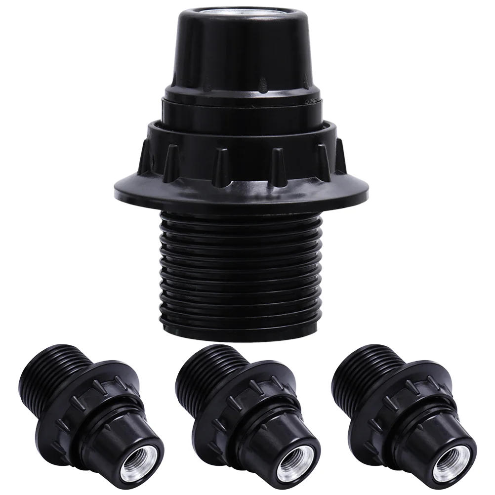 E14 Aluminum Cover Bakelite Lamp Holder Screw Self-locking Half-thread (4pcs) Replacement Light Socket Bulb Base Bulbs