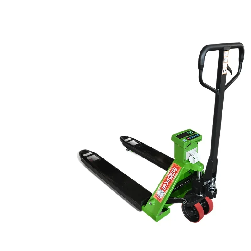 

Electronic scale forklift truck New 2.5 ton weighing manual hydraulic truck Anti-seismic gauge head Hand pressure trailer