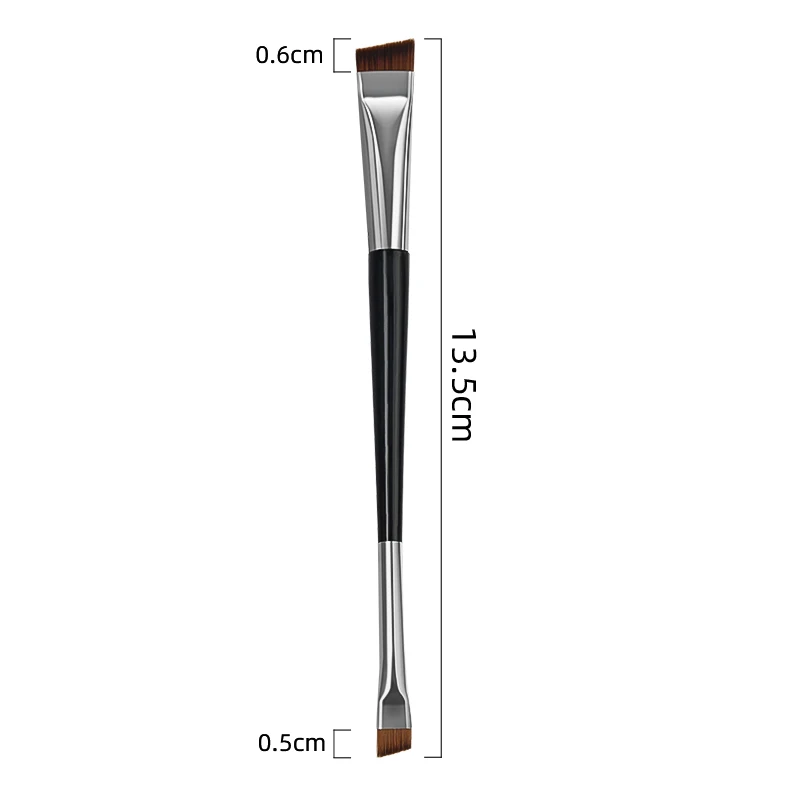 5/10pcs Double End Eyebrow Brush Eyeliner Angled Flat Head Blade Eye Liner Brow Contour Blending Makeup Brushes Make Up Tool