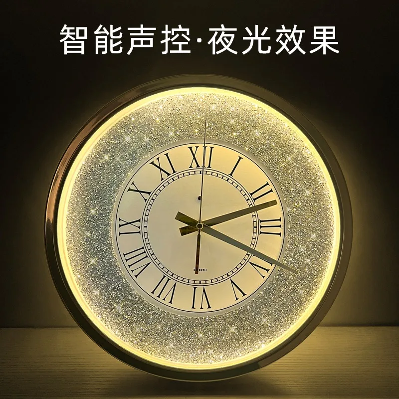 Brilliant sparkling diamond , intelligent voice control, luminous living room luxury, satellite radio wave autom