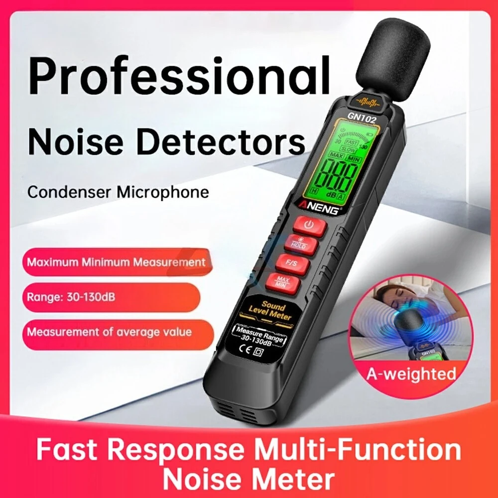 

Ручной измеритель уровня звука, прибор для измерения шума, 30-130 дБ, устройство для измерения звука для монитора окружающей среды, тестер звука
