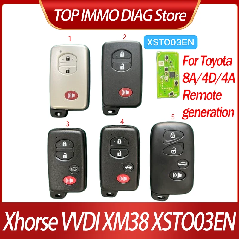 

Xhorse VVDI XSTO03EN XM38 Smart key pcb 8A 4D 4A remote generation VVDI2 Mini key tool max pro VVDI key tool plus key tool Midi