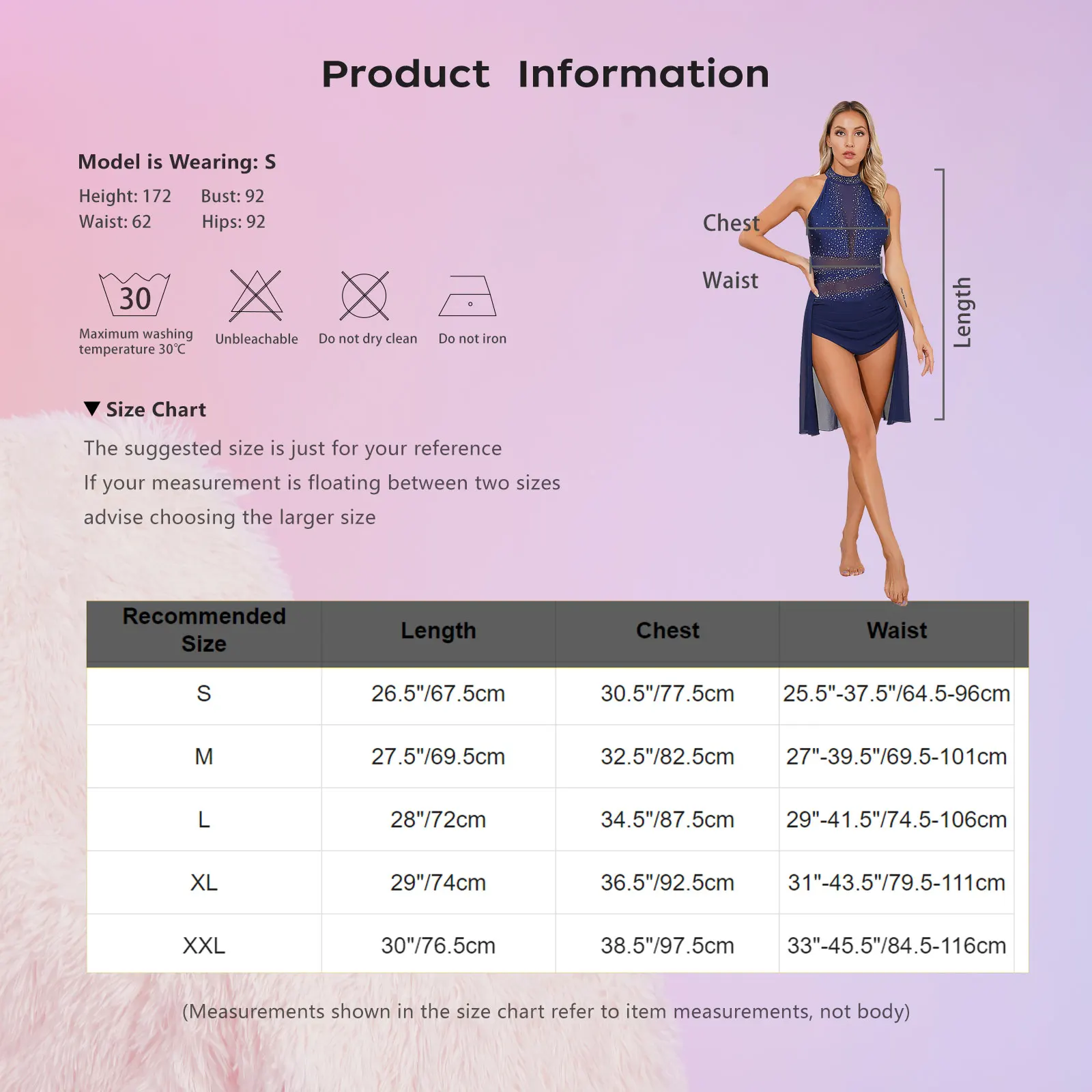 Womens Ballet Lyrical Dance Performance Costume Glittery Rhinestone Backless Modern Dress Sheer Mesh Mock Neck Leotard Dresses