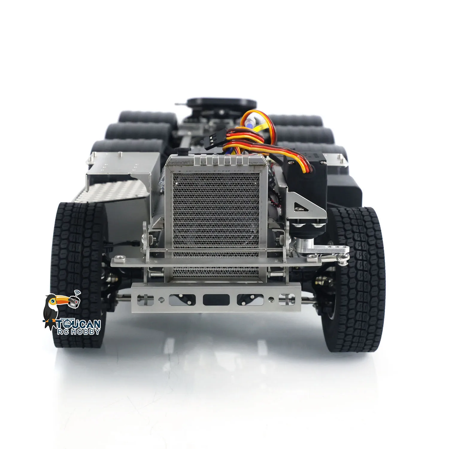 8x8 Radio Control Metal Chassis Assembled for Toys 770S 1/14 RC Tractor Truck Model 3-speed Transmission Vehicle Cars TH23783