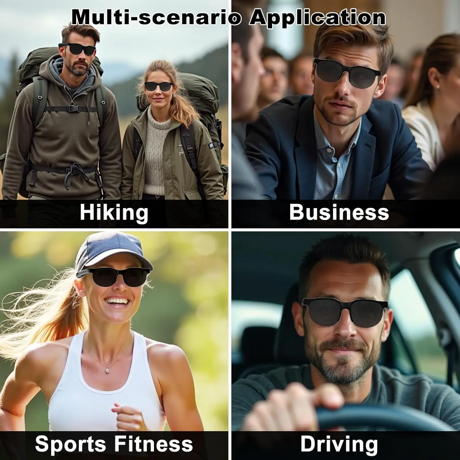 Smart music glasses sunglasses wireless Bluetooth 5.3 version new model suitable for summer casual sports music headphones