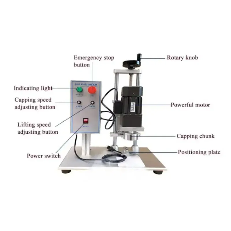 

2026 sell Semi-Auto Desktop Water Bottle Glass Bottle Capper Screw Cap Capping Machine DDX-450